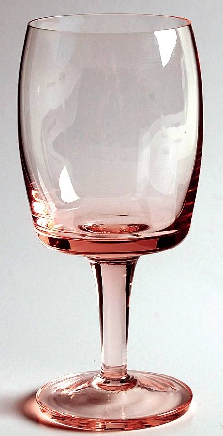 Images Pink Wine Glass by Gorham Crystal-1