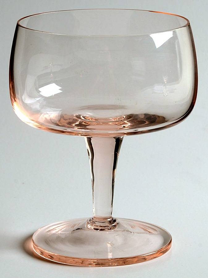 Images Pink Champagne/Tall Sherbet by Gorham Crystal-1