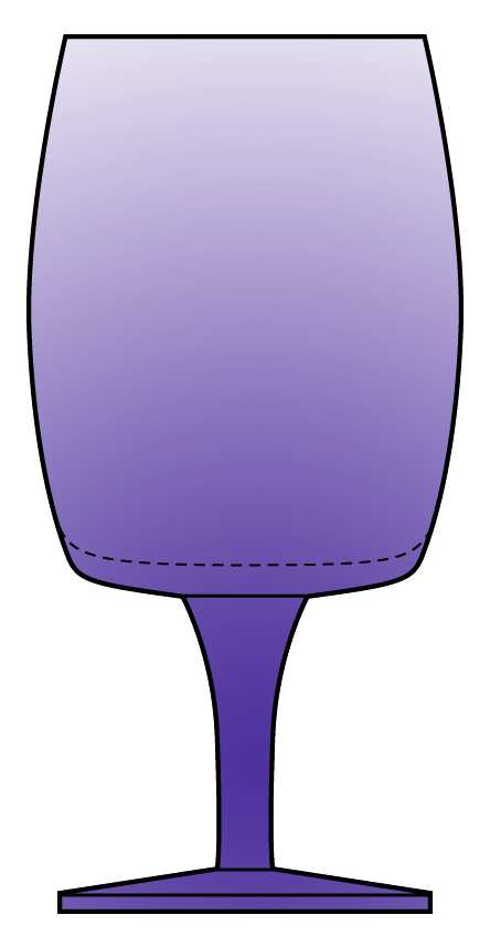 Images Plum Water Goblet by Gorham Crystal-1