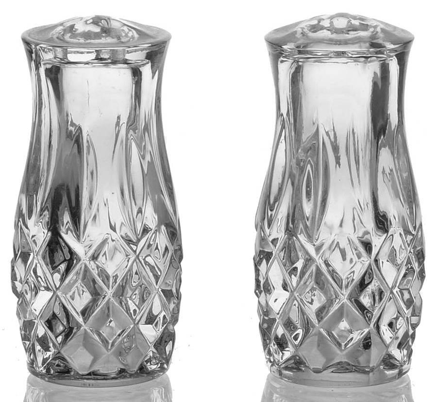 King Edward Stoppered Shaker Set by Gorham Crystal-1