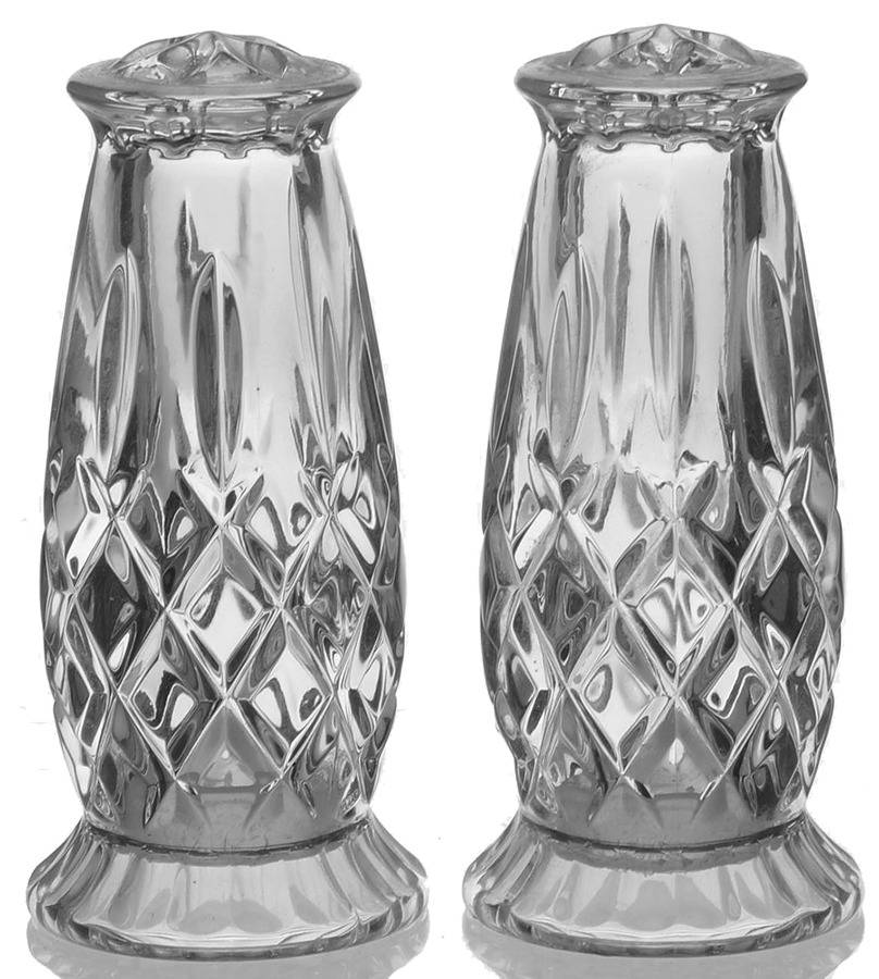 King Edward Footed Stoppered Shaker Set by Gorham Crystal-1