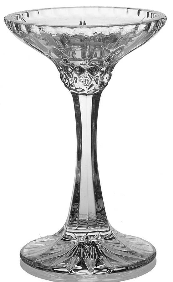 King Edward Tall Single Light Candlestick by Gorham Crystal-1