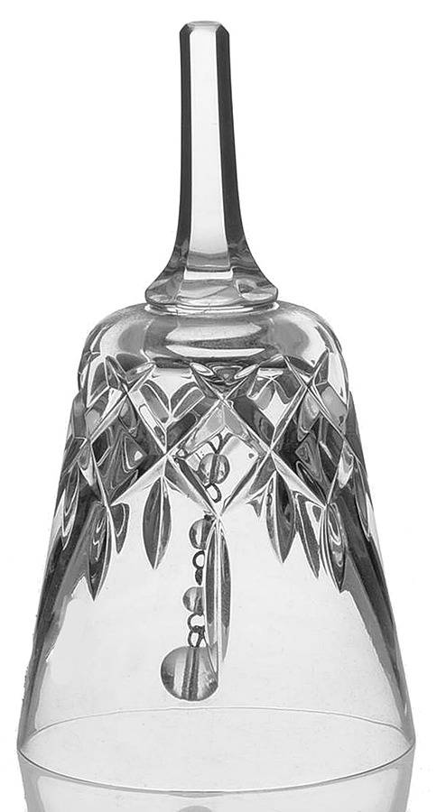 King Edward Bell Made From Claret Glass by Gorham Crystal-1