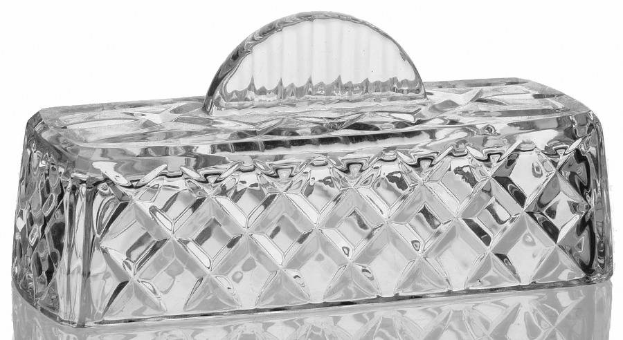 King Edward Lid for 1/4 Pound Butter by Gorham Crystal-1