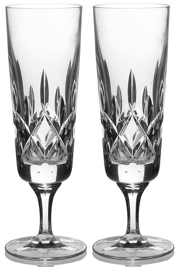 King Edward Fluted Champagne - Set of 2 by Gorham Crystal-1