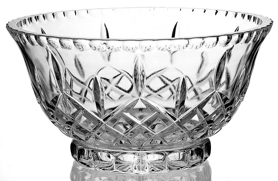 King Edward 9" Footed Bowl by Gorham Crystal-1