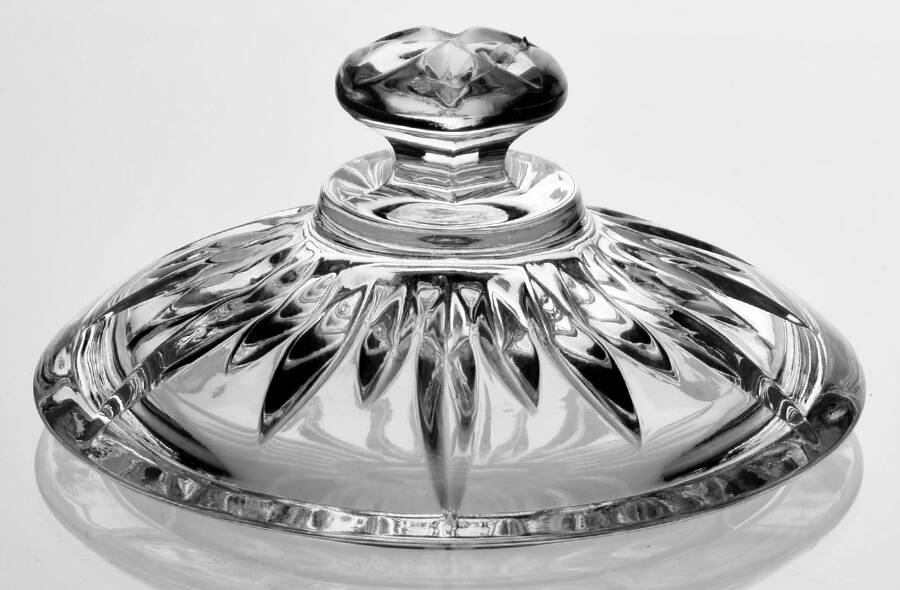 King Edward Lid for Sugar Bowl by Gorham Crystal-1