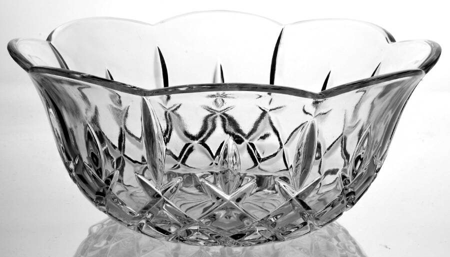 King Edward 9" Round Bowl by Gorham Crystal-1
