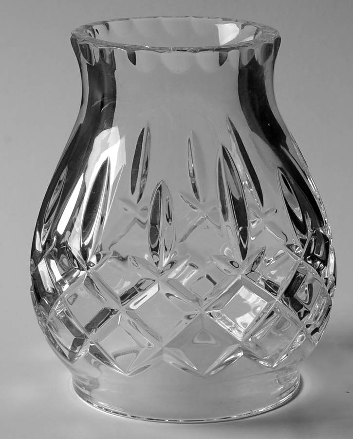 King Edward Globe for Hurricane Lamp with Candlestick Base by Gorham Crystal-1