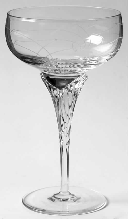 Kira Champagne/Tall Sherbet by Gorham Crystal-1