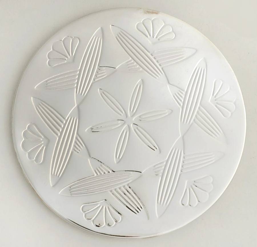 Lady Anne Silverplate Coaster by Gorham Crystal-1