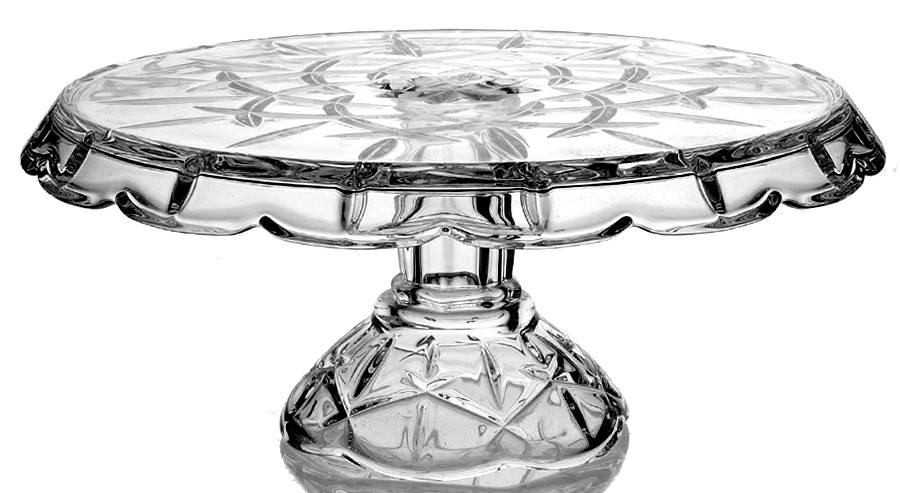 Lady Anne Round Cake Stand by Gorham Crystal-1