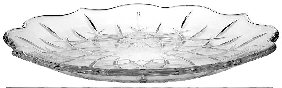 Lady Anne 14" Round Tray by Gorham Crystal-1