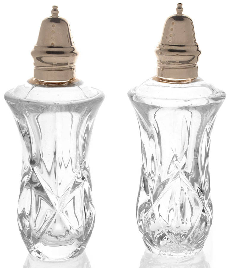 Lady Anne Shaker Set with Metal Lids by Gorham Crystal-1
