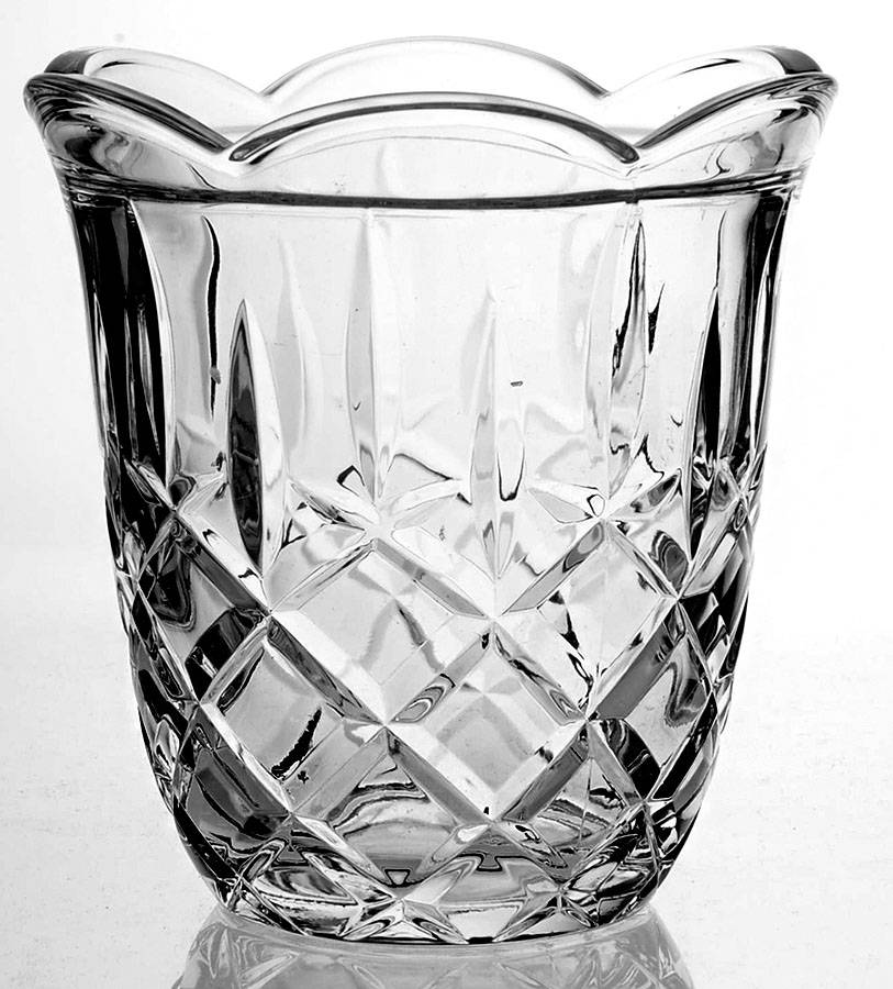 Lady Anne Round Biscuit Barrel-No Lid by Gorham Crystal-1