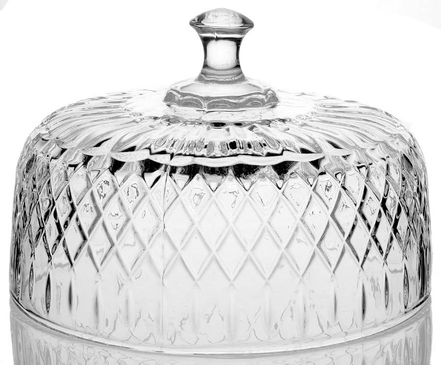 Lady Anne Cake Dome/Punch Bowl by Gorham Crystal-1