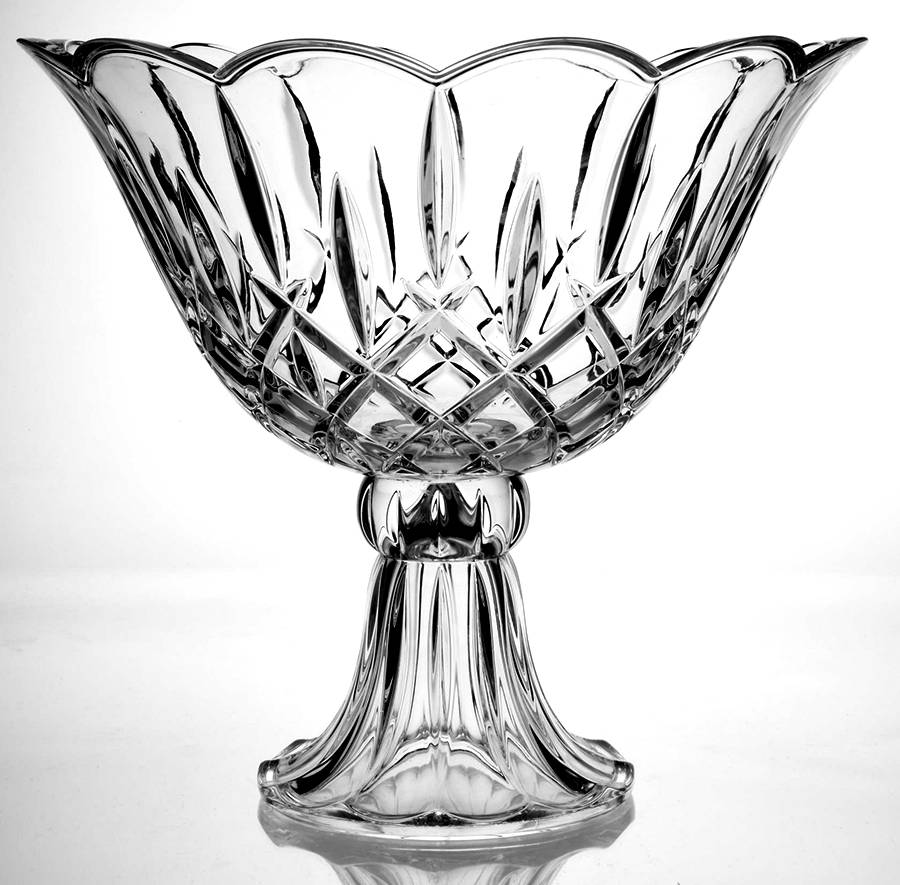 Lady Anne 10" Pedestal Base Centerpiece by Gorham Crystal-1