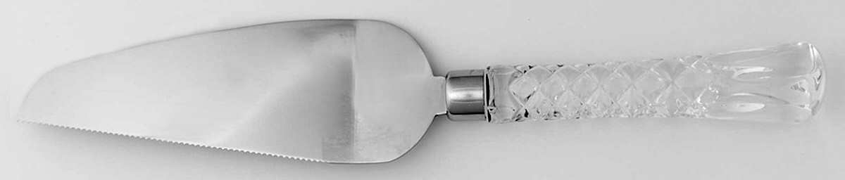Lady Anne Pie/Cake Server with Stainless Blade by Gorham Crystal-1