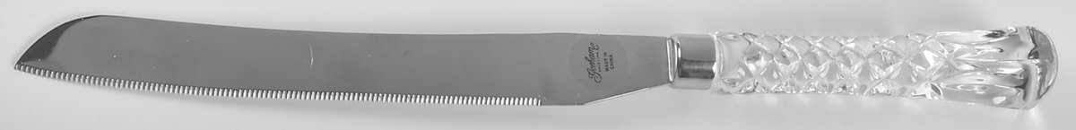 Lady Anne Cake Knife with Stainless Blade by Gorham Crystal-1