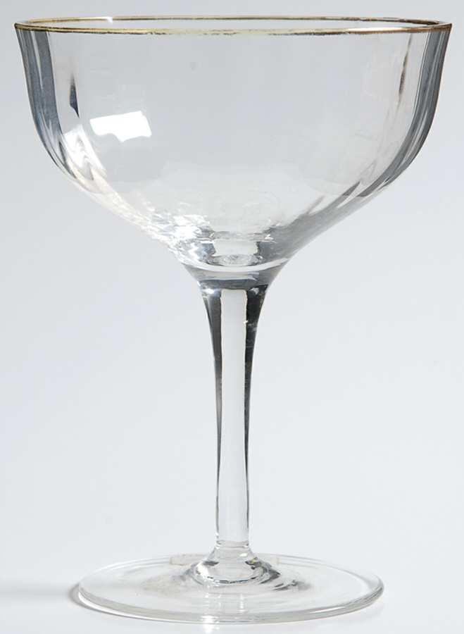Laurin Gold Champagne/Tall Sherbet by Gorham Crystal-1