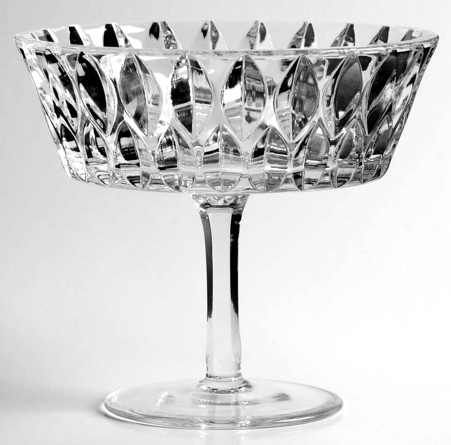 La Scala 5" Height Open Compote by Gorham Crystal-1