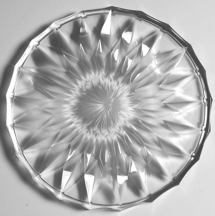 La Scala 8" Round Tray by Gorham Crystal-1