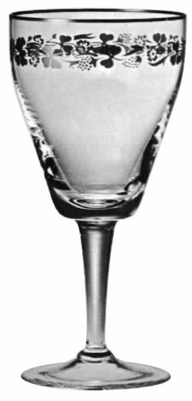 Liana Clear Water Goblet by Gorham Crystal-1