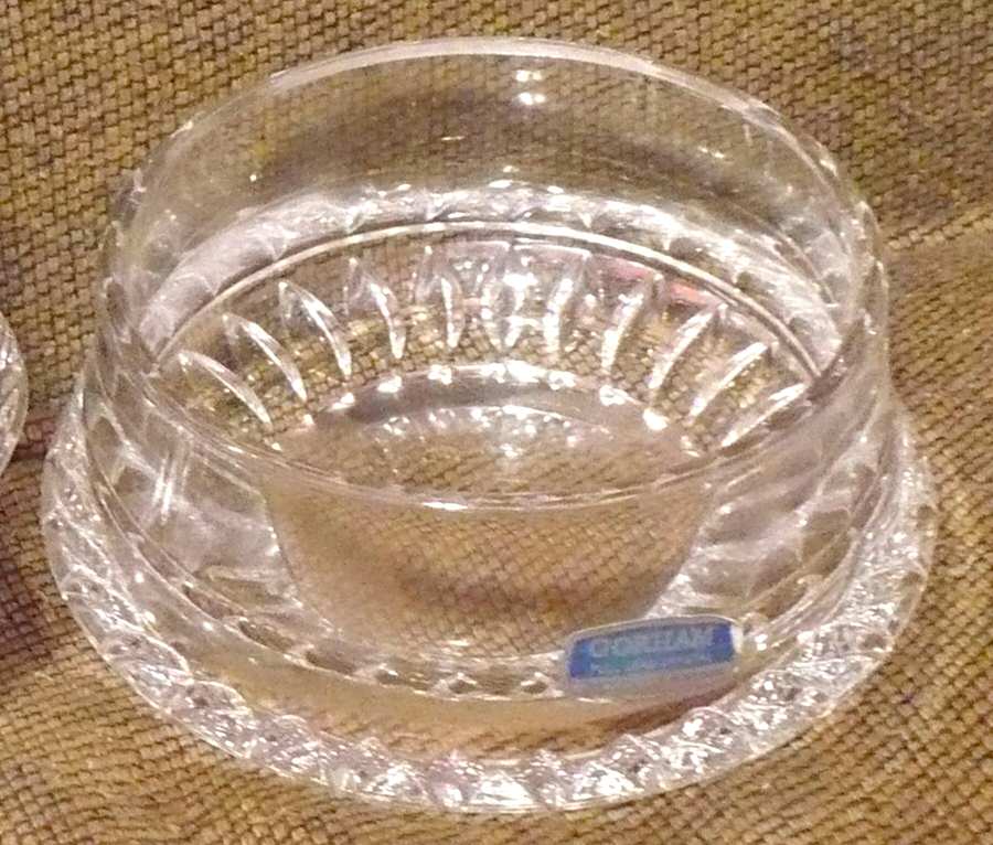 Lyric 5" Round Bowl by Gorham Crystal-1