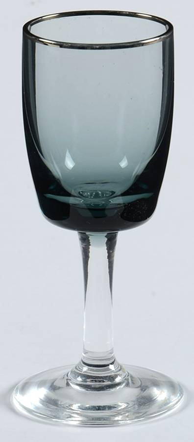 Midnight Mist (Smoke) Cordial Glass by Gorham Crystal-1