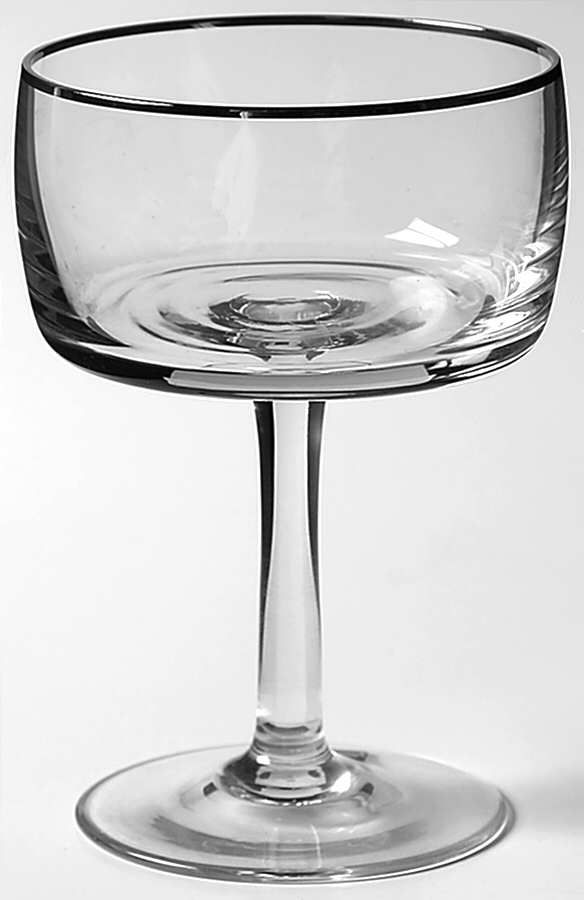 Moonrise-Moonglow Champagne/Tall Sherbet by Gorham Crystal-1