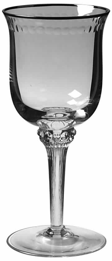 Monet (Platinum Trim) Water Goblet by Gorham Crystal-1