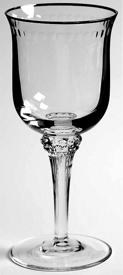 Monet (Platinum Trim) Wine Glass by Gorham Crystal-1