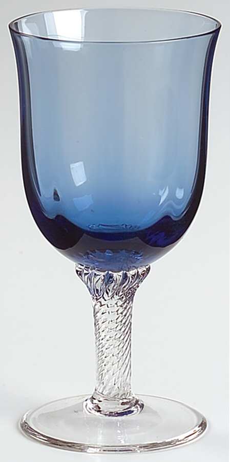 Octette Blue Wine Glass by Gorham Crystal-1
