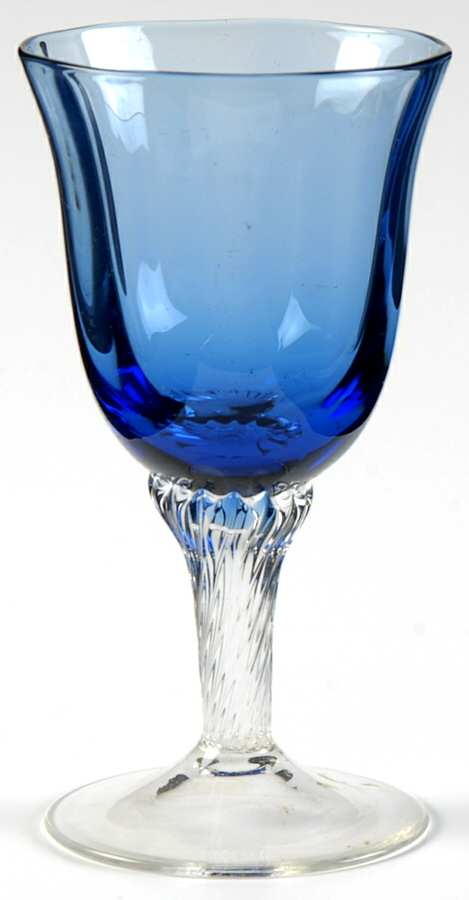 Octette Blue Cordial Glass by Gorham Crystal-1
