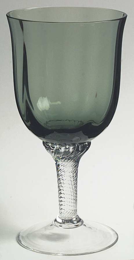 Octette Green Water Goblet by Gorham Crystal-1