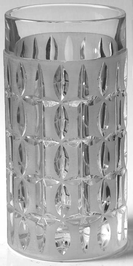 Olive Cut Highball Glass by Gorham Crystal-1
