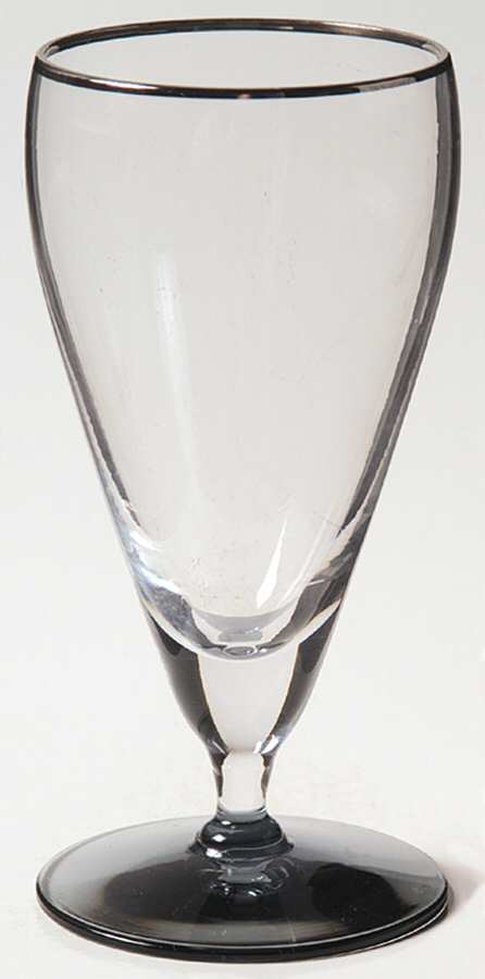 Platinum Smoke Juice Glass by Gorham Crystal-1