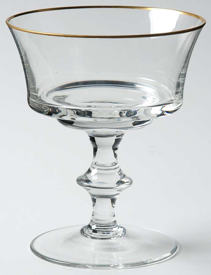 President Champagne/Tall Sherbet by Gorham Crystal-1