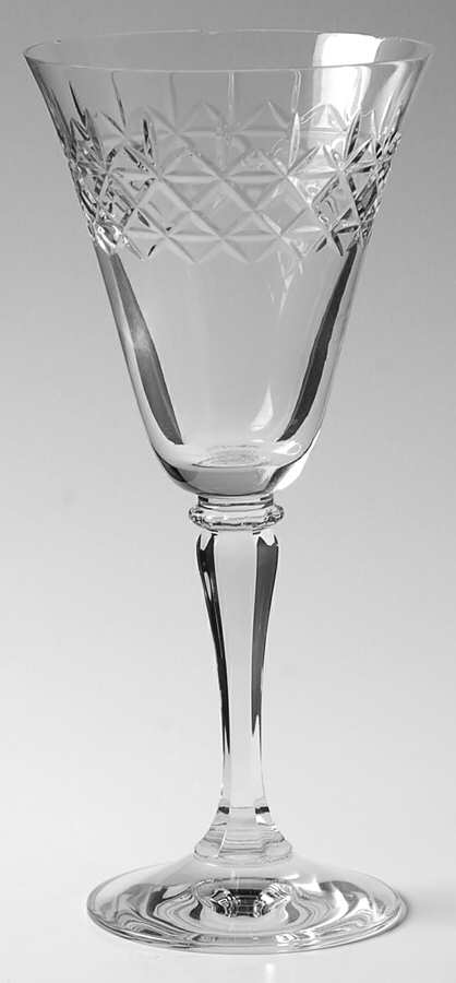 Queens Way Water Goblet by Gorham Crystal-1