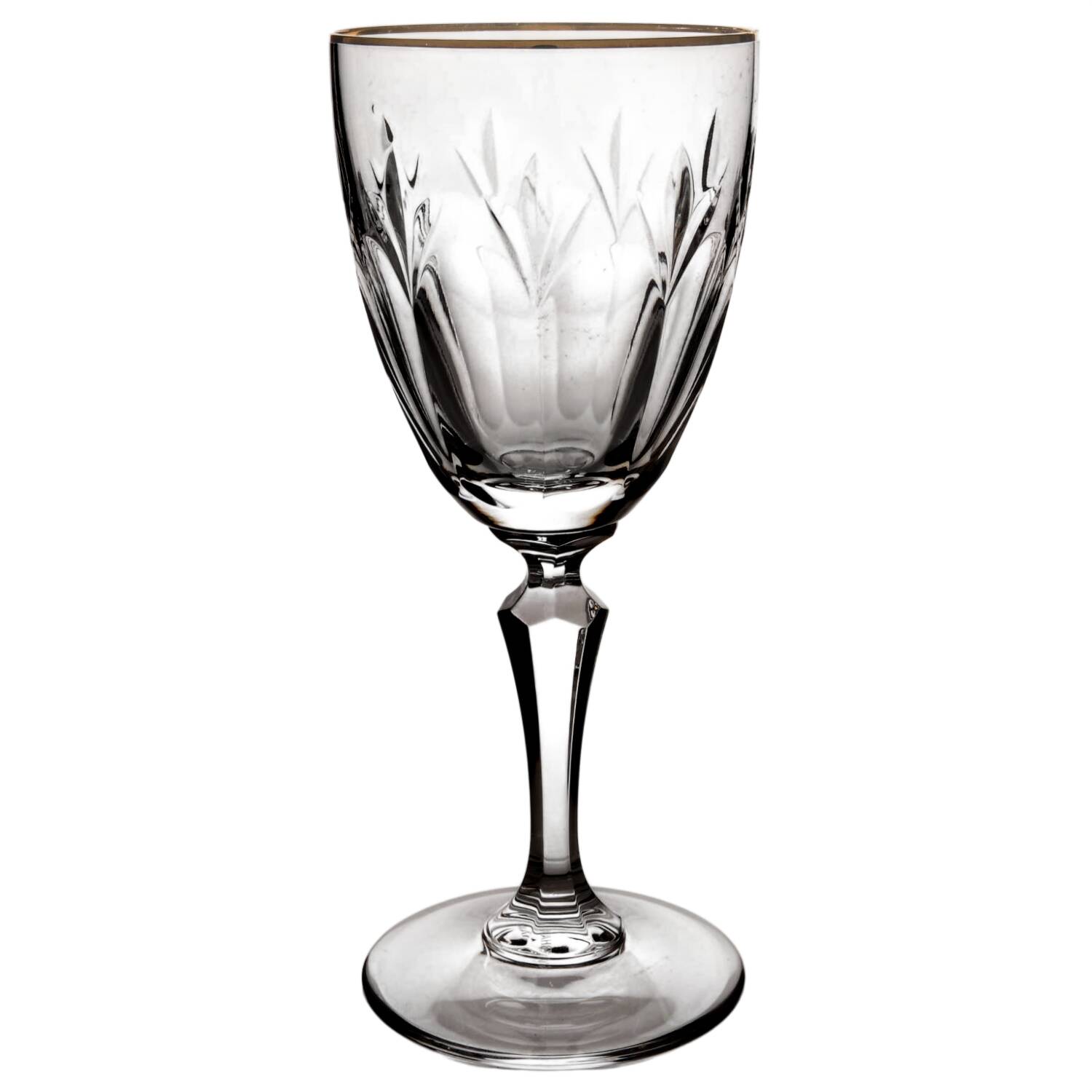 Royal Devon (Gold Trim) Wine Glass by Gorham Crystal-1