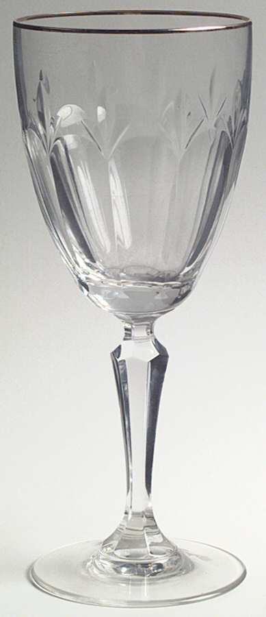 Royal Devon (Gold Trim) Water Goblet by Gorham Crystal-1
