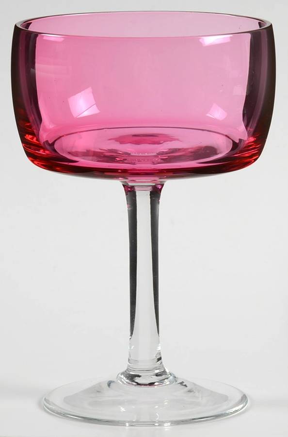 Rosemist Champagne/Tall Sherbet by Gorham Crystal-1