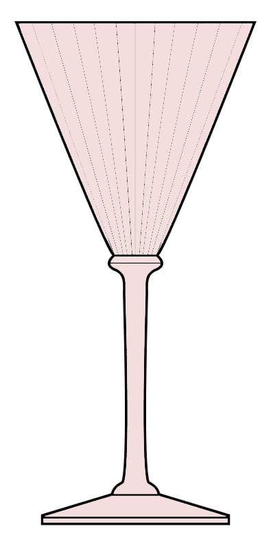 Rosefire-Pink Water Goblet by Gorham Crystal-1