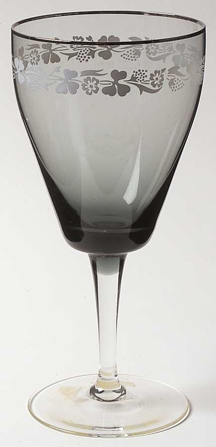 Shadow Mist Water Goblet by Gorham Crystal-1