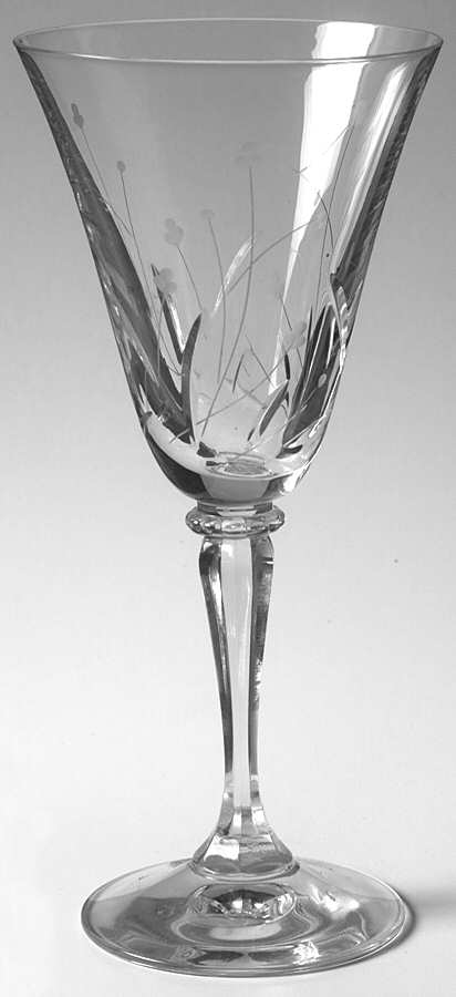 Snow Blossom Wine Glass by Gorham Crystal-1