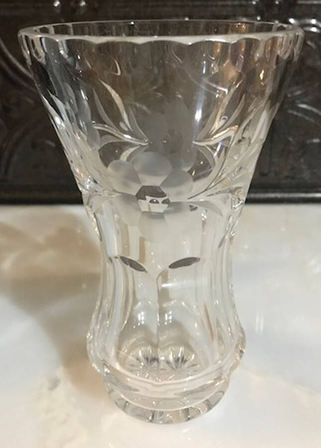 Spring Meadows 6" Flower Vase by Gorham Crystal-1