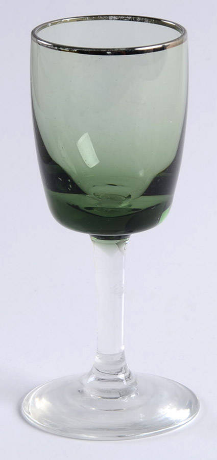 Spring Platinum Green Cordial Glass by Gorham Crystal-1