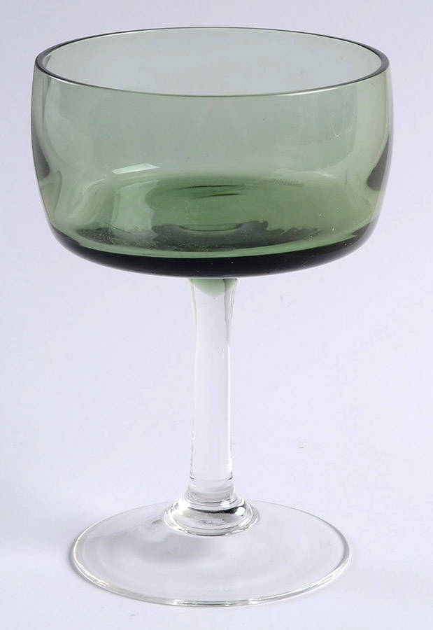 Spring Green (No Trim) Champagne/Tall Sherbet by Gorham Crystal-1