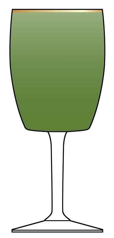 Spring Gold Green Water Goblet by Gorham Crystal-1