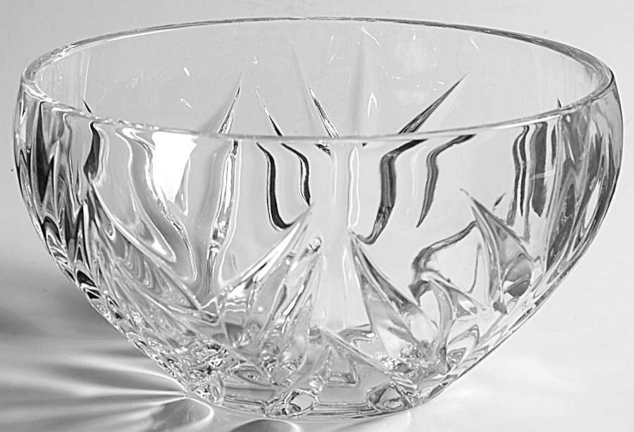 Star Blossom 8" Round Bowl by Gorham Crystal-1